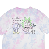 H&M Rick And Morty Mens Tie Dye T-Shirt Pink XL