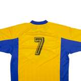 ADIDAS Football Style Mens Jersey Yellow V-Neck 2XL