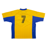 ADIDAS Football Style Mens Jersey Yellow V-Neck 2XL