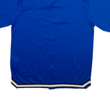 FSBN Button Up Mens T-Shirt Blue Collared M