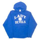RUSSELL ATHLETIC Ladies Devils Womens Blue Hoodie USA L
