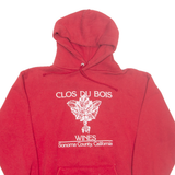 JERZEES Clos Du Bois Wines Mens Red Hoodie USA M