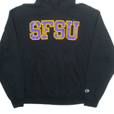 CHAMPION San Francisco Mens Black Hoodie USA L