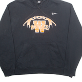 NIKE Wolves Mens Black Hoodie USA 2XL
