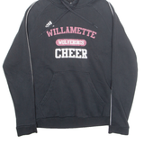 ADIDAS Willamette Wolverines Cheer Mens Black Hoodie USA L