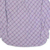 TOMMY HILFIGER Mens Shirt Blue Plaid Long Sleeve L