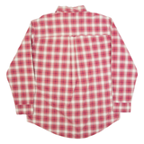 CHAPS Mens Shirt Red Plaid Long Sleeve L