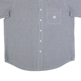 CHAPS Mens Shirt Black Check L