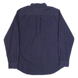 TOMMY HILFIGER Mens Shirt Black Check Long Sleeve L