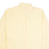 TOMMY HILFIGER Mens Shirt Yellow Pinstripe Long Sleeve L