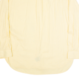 TOMMY HILFIGER Mens Shirt Yellow Pinstripe Long Sleeve L