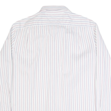 TOMMY HILFIGER Mens Shirt White Striped Long Sleeve L