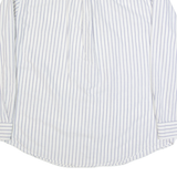 CHAPS Mens Shirt White Striped Long Sleeve XL