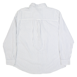 CHAPS Mens Shirt White Striped Long Sleeve XL