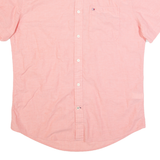 TOMMY HILFIGER Mens Plain Shirt Pink M