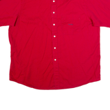 NAUTICA Mens Plain Shirt Red XL