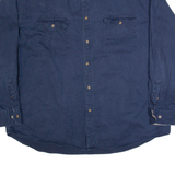 FADED GLORY Mens Plain Shirt Blue Long Sleeve XL