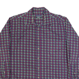 TRADER BAY Mens Shirt Red 90s Check Long Sleeve L
