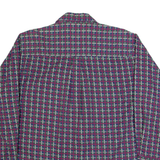 TRADER BAY Mens Shirt Red 90s Check Long Sleeve L