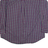 TRADER BAY Mens Shirt Red 90s Check Long Sleeve L