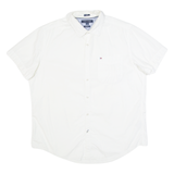 TOMMY HILFIGER Slim Fit Mens Plain Shirt White L