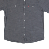 LEVI'S Mens Plain Shirt Grey M