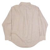 LAUREN RALPH LAUREN Mens Shirt Brown Check Long Sleeve XL