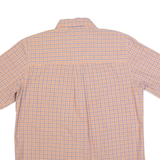 CHAPS Mens Shirt Orange Check M