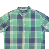 CHAPS Mens Shirt Green Check L