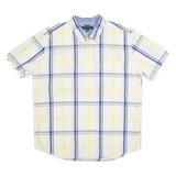 TOMMY HILFIGER Mens Shirt White Check XL