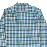 NAUTICA A Bit Trimmer Mens Shirt Blue Check Long Sleeve L