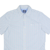 CHAPS Mens Shirt Blue Check L