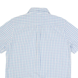 CHAPS Mens Shirt Blue Check L