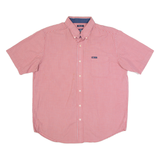 CHAPS Mens Shirt Red Check L