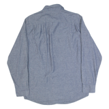 WRANGLER Mens Plain Shirt Blue Long Sleeve M