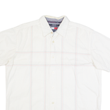 TOMMY JEANS Mens Shirt White Check L