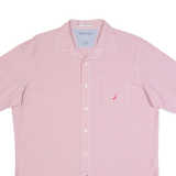 NAUTICA Mens Shirt Red Check L