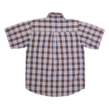 WRANGLER Mens Shirt Brown Check L