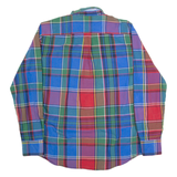 TOMMY HILFIGER Slim Fit Mens Shirt Red Plaid Long Sleeve L