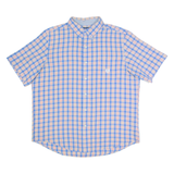 CHAPS Mens Shirt Blue Check L