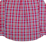CHAPS Mens Shirt Red Plaid Long Sleeve XL