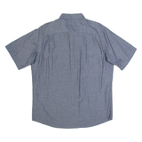 WRANGLER Mens Plain Shirt Blue L