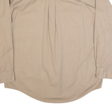 TIMBERLAND Weathergear Mens Plain Shirt Brown Long Sleeve S