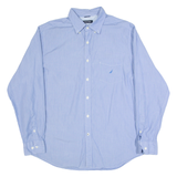 NAUTICA Mens Shirt Blue Pinstripe Long Sleeve L