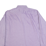 TOMMY HILFIGER Mens Plain Shirt Purple Long Sleeve XL