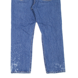 LEVI'S 501 BIG E Jeans Distress Womens Blue Regular Straight Stone Wash W28 L26