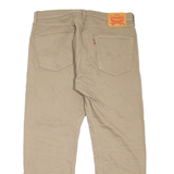 LEVI'S 505 Jeans Mens Beige Regular Straight W36 L26