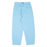 LEVI'S Barrel Crop Made & Crafted BIG E Womens Jeans Blue Loose Tapered W26 L23