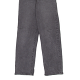 LEVI'S Ribcage Womens Jeans Grey Regular Straight W24 L27