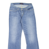 LEVI'S 528 Curvy Cut Womens Jeans Blue Regular Bootcut Stone Wash W28 L31